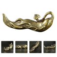 thumbnail image 3 of Retro Ginseng Decor Brass Ornament for Office Decoration 2Pcs, 3 of 5