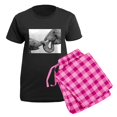 thumbnail image 5 of CafePress - African Elephants And Calf Women's Dark Pajamas - Women's Short Sleeve Print T-Shirt and Pants Dark Cotton Pajama Set, 5 of 7