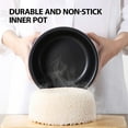 thumbnail image 6 of Toshiba Electric Rice Cooker, 5.5 Cup, Multi-Cooker Steamer and Warmer, Digital, 8 Functions, White, 6 of 8