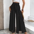 thumbnail image 2 of Yifymode Summer Beach Cover Up Pants for Women Flowy Pant Wide Leg Bathing Suit Coverup Swimsuit Palazzo with Slits, 2 of 6