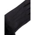 thumbnail image 4 of Isotoner Women's Microsuede Gloves with Faux Fur Cuff, 4 of 7