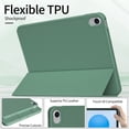 thumbnail image 6 of DWPSG Case for iPad (A16) 11th Generation 11 inch 2025, iPad 10th Generation Case 10.9 inch 2022 with Pencil Holder, Smart Trifold Stand Cover with Slim Soft TPU Back Shell, Green, 6 of 8