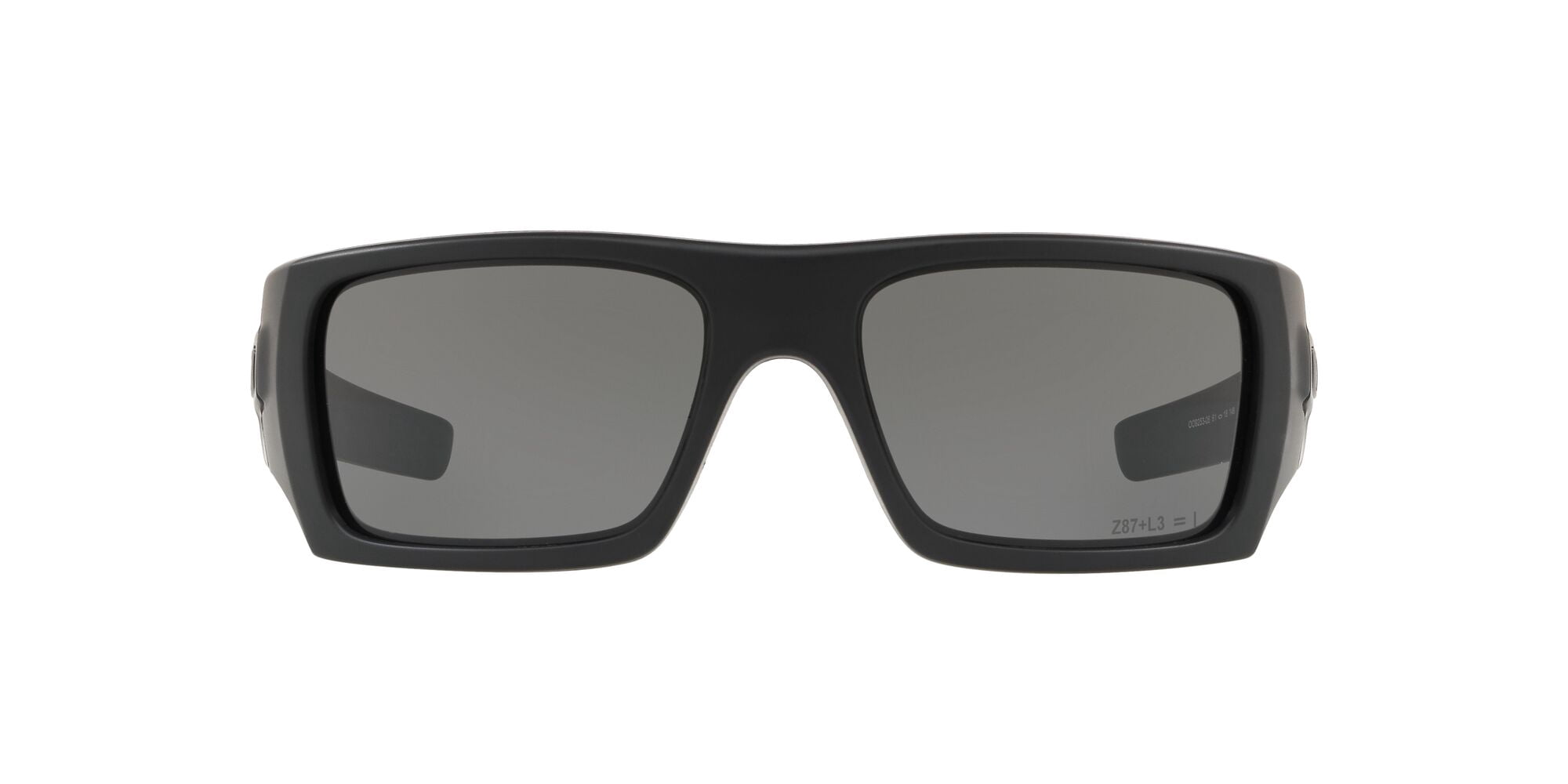 Oakley SI Ballistic Det Cord Sunglasses, Rectangular Safety Eyeglasses with Case, Size 61, Matte Black/Grey