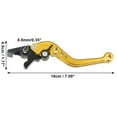 thumbnail image 3 of Unique Bargains Adjustable Brake Clutch Levers for Honda CBR250R 2011-2013 Gold Tone Aluminum Alloy 1 Pair, 3 of 6