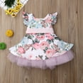 thumbnail image 2 of Toddler Kids Baby Girls Summer Flower Princess Flower Lace Tutu Party Pageant Dress Sundress Clothes, 2 of 7
