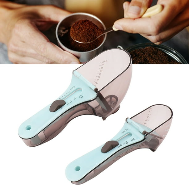 Juego De Cucharas Medidoras Ajustables, Fácil De Limpiar, Medición Cuantitativa Precisa, Cuchara Medidora De Plástico, Segura, Multifuncional Para Hornear