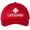 Red With White Lifeguard, variant on Lifeguard Uniform Dad Hat | Lifeguard Cross Cap Beach Rescue Pool Swimming Watch Safety Embroidered Unstructured Dad Cap (WhiteWithRedLifeguard)