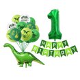 thumbnail image 3 of Globos Globos de látex de dinosaurios Banderas verdes de feliz cumpleaños Bolas de números, 3 of 7