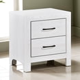 thumbnail image 3 of Dtwnek Nightstand with 2 Drawers and Handles, White, 3 of 6
