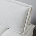 thumbnail image 2 of Onbeam Ottoman Square Lazy Chair - Accent Chair for Living Room Armchair - Single Reading Chair with Removable Pillow - White, 2 of 7