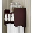 thumbnail image 2 of Alaterre Furniture 25" Bath Storage Shelf with Two Towel Rods in Espresso, 2 of 3