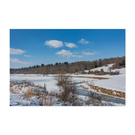 The Snow Covered Hills of York County PA on a Winter Day - Seven Valleys Pennsylvania Photography Winter Snow Landscape Nature Rural Scenic Countryside Unframed Wall Art Print 4 x 6 inches