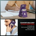 thumbnail image 4 of Dteck Detachable Wallet Case for iPhone 16E 2025 with Stand, Strong Magnetic Card Holder Case Compatible with MagSafe, Shockproof PU Leather RFID Blocking Flip Credit Slots Purse Cover, Purple, 4 of 8
