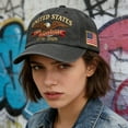 thumbnail image 6 of WKSCLPAI 250th Anniversary Hat, Adjustable United States 250th Commemorative Patriotic Hat, Eagle Printed Washable Casual Baseball Caps for Men Women, Independence Day Gift, Black, 6 of 7