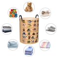 thumbnail image 6 of Italian Animal Brainro Laundry Hamper Circular Laundrys Basket Waterproof Foldable Storage Clothes Bag For Home Bathroom, 6 of 8