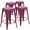 Purple, variant on Flash Furniture Commercial Grade 24" High Backless Mint Green Indoor-Outdoor Counter Height Stool 4
