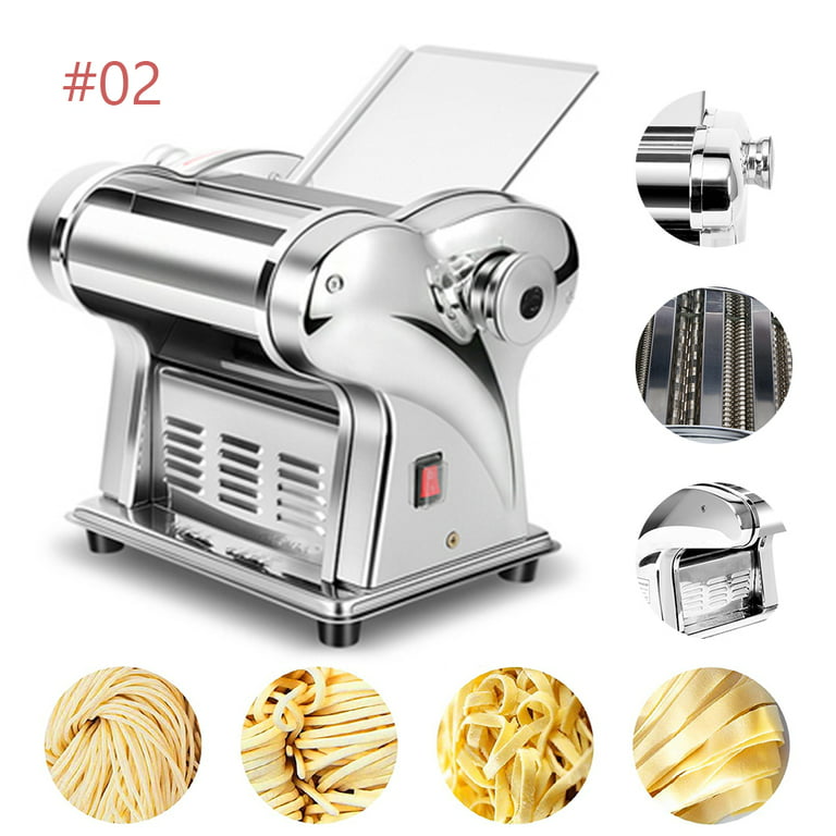 Electric Household Pasta Maker Automatic Noodle Maker Machine Dough  Pressing Spaghetti Roller 2-in-1 Stainless Steel for Home Commercial Use  Cut 2.5mm