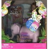 Barbie As the Island Princess Playset (K8112) - 4.5 Inch Tall Hispanic Kelly in Purple Dress and 7 Inch Long Pink Tika the Elephant Plus Hairbrush, Flower Bouquet, Tiara and Sticker