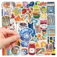 50 Piece Creative Street art Sticker Pack Weatherproof Adhesive Art for ...