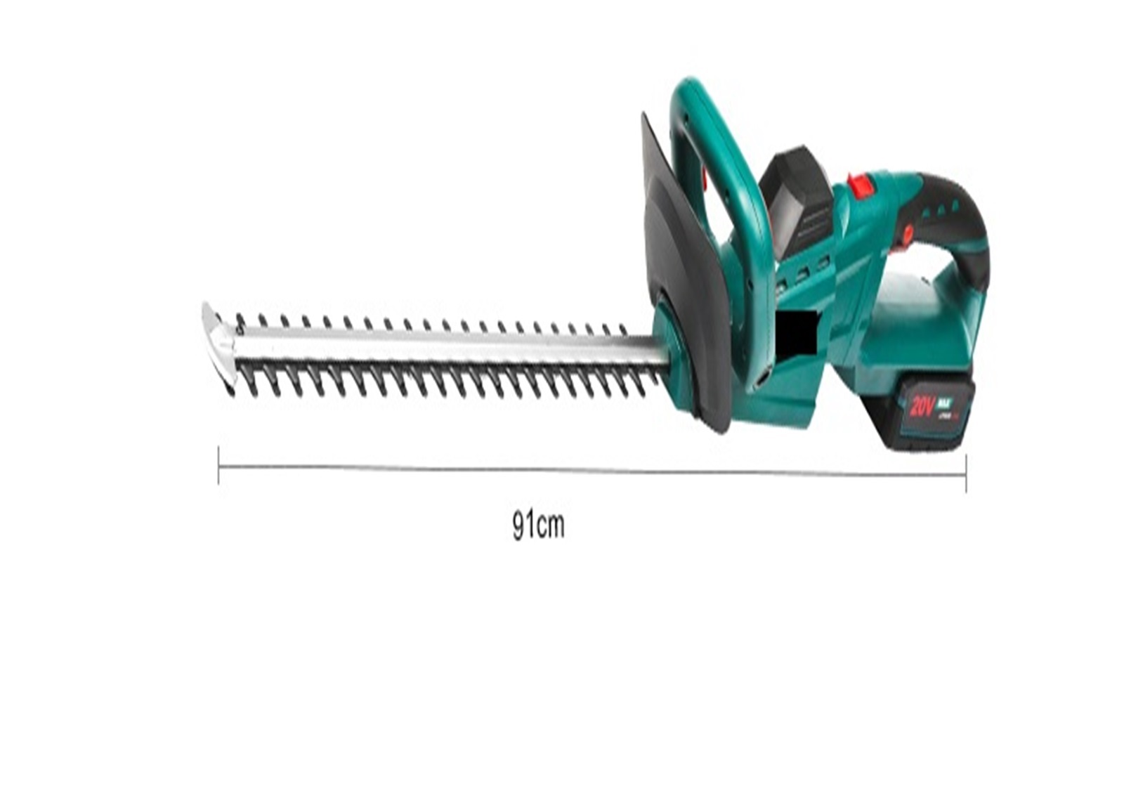 20V Hedge Trimmer Electric Pruning Shear Garden Tool Set 2.0Ah Battery Cutting Length 430MM Cordless Trimmer ,2 IN 1 Trimmer & Edger