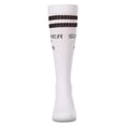 thumbnail image 5 of MeMoi Girls "Summer Of Fun" Cotton Blend Varsity-Stripe Knee High Sock - Girls - Female, 14, Black, 5 of 11