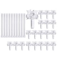thumbnail image 3 of Vertical Blind Repair Carrier with Stem Vertical Blinds Repair Kit White Blinds Replacement Parts 40Pcs, 3 of 6