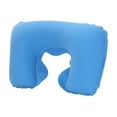 thumbnail image 2 of LACKUST Comfortable Travel Neck Pillow - PVC Flocked U-Shaped Cushion for Aviation, Outdoor, Home Use, Portable Inflatable Cervical Support Pillow with Soft Velour Cover,Sky Blue, 2 of 6