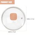 thumbnail image 2 of Kitchen Pot Lid Household Pot Lid Universal Cookware Glass Cover Visible Cooking Pot Lid, 2 of 7