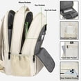 thumbnail image 3 of Mochila para portátil MATEIN Beige 15.6 pulgadas con puerto USB resistente al agua, 3 of 9