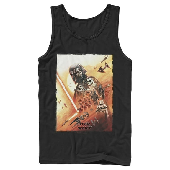 Men's Star Wars: The Rise of Skywalker Kylo Poster Tank Top Black Medium
