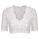 thumbnail image 3 of Gibobby Lencería de encaje para mujer Blusa de mujer para Oktoberfest Blusa negra Dirndl de mujer Blusa de encaje Dirndl elegante(Blanco, XXL), 3 of 5