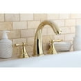 thumbnail image 2 of Kingston Brass KS5362NL Royale Two-Handle Deck Mount Roman Tub Faucet, Polished Brass, 2 of 5