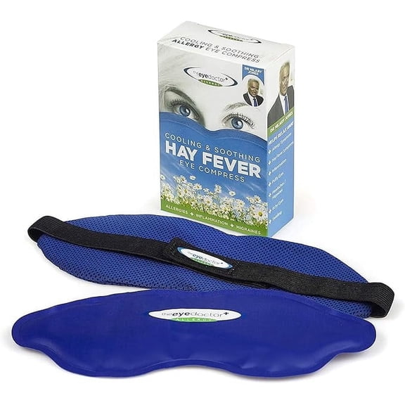 The Eye Doctor Allergy - Cold Eye Compress for Allergy & Hayfever Symptoms, Inflammation, Puffy Eyes, Headaches and Migraines. Reusable Gel Eye Mask for Soothing Relief – Cold Therapy
