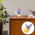 thumbnail image 4 of KAKOWELY Peluche de pollo, juguete de peluche, decoración para fiestas de Pascua y mesas de primavera, pollito amarillo pequeño, decoración de huevos de Pascua morados., 4 of 5