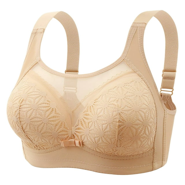 Timegard Womens Lace Bras Mesh Breathable Full Coverage High Support Comfort Wirefree Everyday Bras
