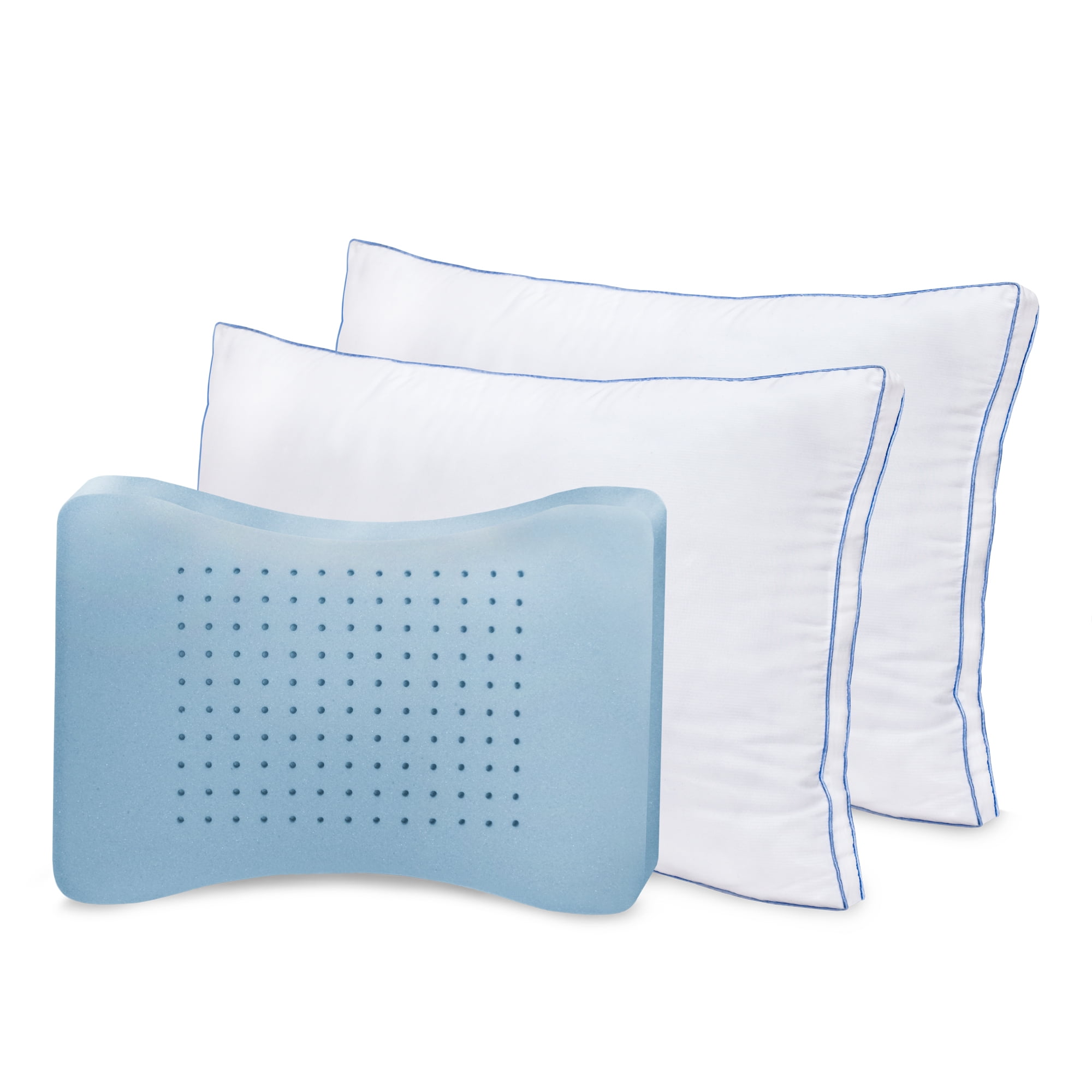 BioPEDIC Memory Plus Deluxe Gusseted Memory Foam and Fiber Pillow 2