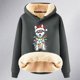 thumbnail image 4 of WILLBEST Sudadera de Mujer Womens Casual Plus Velvet Christmas Series Printed Long Sleeve Hooded Sweatshirt Grande, 4 of 4