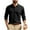 Black, variant on Fengactive Men's Knit Long Sleeve Shirts Casual Dress Collared Sweater Pullover Button Down Golf Shirts