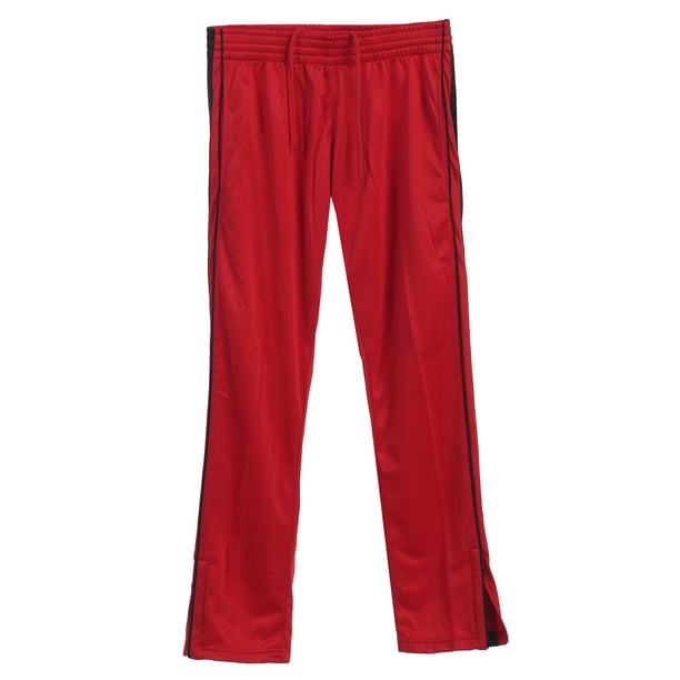 track pants with zip at bottom