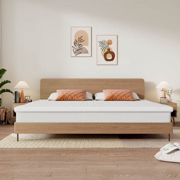 Talatex Premium Latex Topper Natural Latex Materials King Size Bed 2 Inch Medium Firm