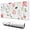 Red Watercolor Flowers, variant on Shrubby Peony Flower Mousepad Gaming Pad Mouse Waterproof No Slip for Office Home Work Gaming Gifts Tables Mousepads Rubber Base Mousepad with Stitched Edges 35.4x15.7inches