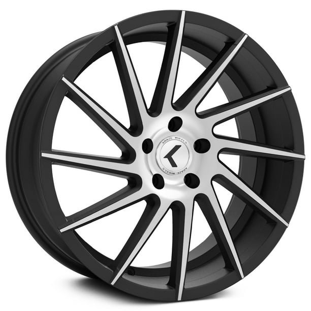 Kraze KR181 Spinner 20x8.5 5x120 +40mm Black/Machined Wheel Rim 20