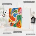 thumbnail image 6 of Vibrant Swirling Colorful Abstract Art Wall Clock Silent Non-Ticking For Home Office Decor, Decorative Clock Art, 6 of 7