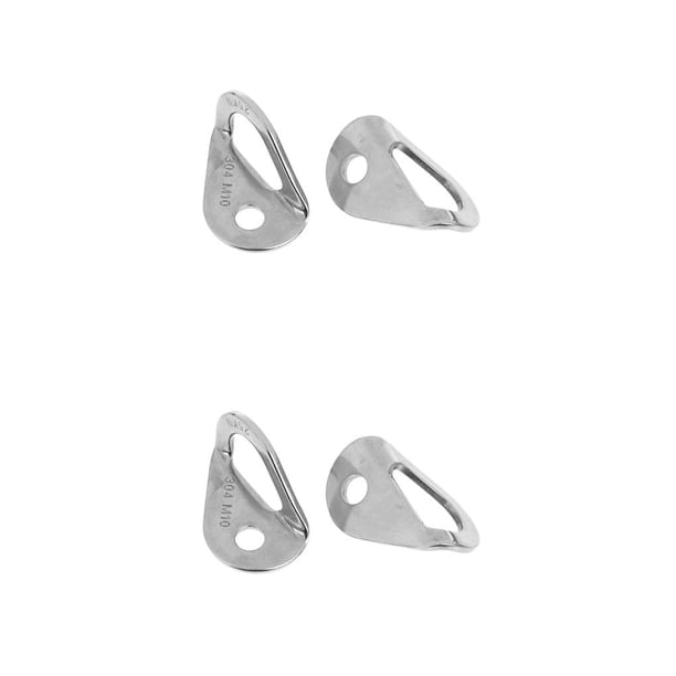 Eigraketly Colgador de pernos de acero inoxidable de 10mm, pernos largos para montañismo, gancho de montaje en placa, empuñaduras de pared, accesorio de No.03 2piezas Eigraketly CBP210561