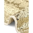 thumbnail image 5 of INSPIRAR CHIC Blusa de Mujer con Lentejuelas Brillantes de Manga Corta Cortada Cuello Redondo con Flecos para Fiesta de Cóctel Brillante XS Dorado, 5 of 5