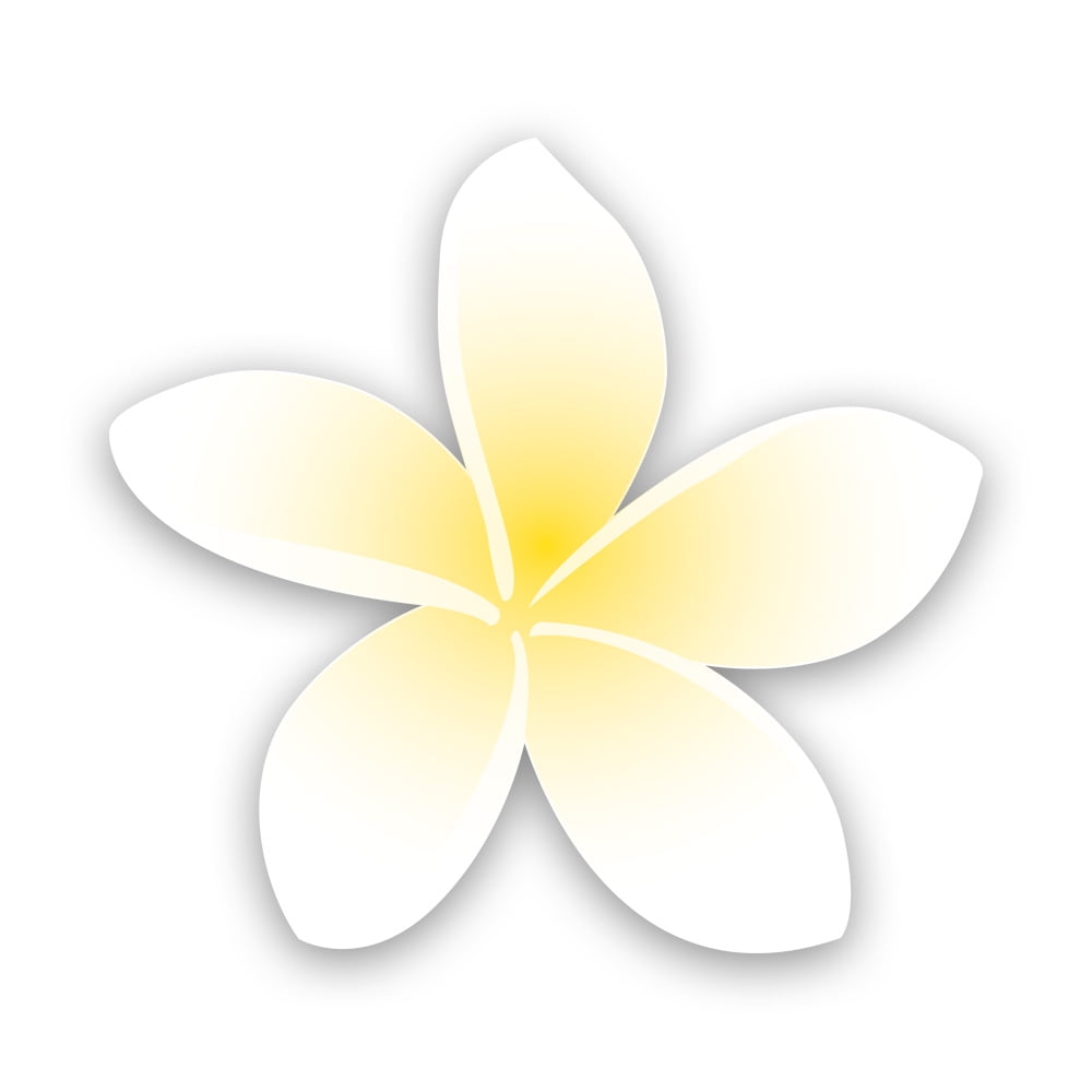 Plumeria Sticker Decal Self Adhesive Vinyl Weatherproof Made in