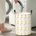 thumbnail image 7 of DouZhe Waterproof Collapsible Large Laundry Baskets, Colorful Memphis Elements Prints Circular Hamper with Handles, 7 of 7