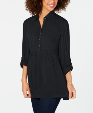 macy's petite tunic tops