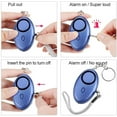 thumbnail image 3 of Alarma personal, 5 piezas 140db Llavero Alarma de emergencia brillar Electrónica, 3 of 4