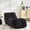 Black, variant on Creative Adult Bean Bag Sofa Chair - High-Quality Plump Elastic Sponge Filling, Ergonomic Body Curve Support,Light Blue